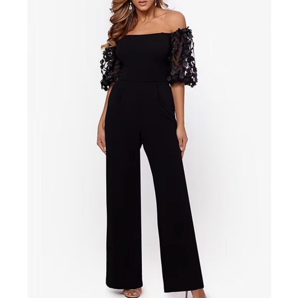 NWOT Xscape black formal pants suit